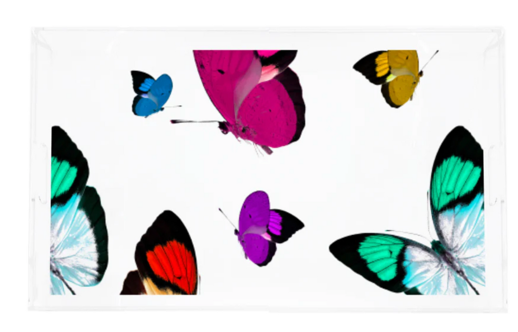 Butterflies Acrylic Vanity Tray