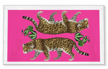 Load image into Gallery viewer, Leopard Seeing Double Acrylic Vanity Tray
