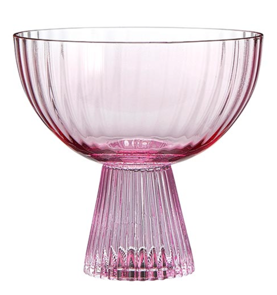 Coupe Glass - Light/Dark Pink