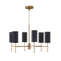 6 Light Pendant w Multi Shade Option