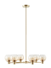 Load image into Gallery viewer, Modern Ombre Glass Globe 6-Light, Gold Chandelier
