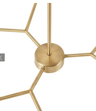Load image into Gallery viewer, Modern Ombre Glass Globe 6-Light, Gold Chandelier
