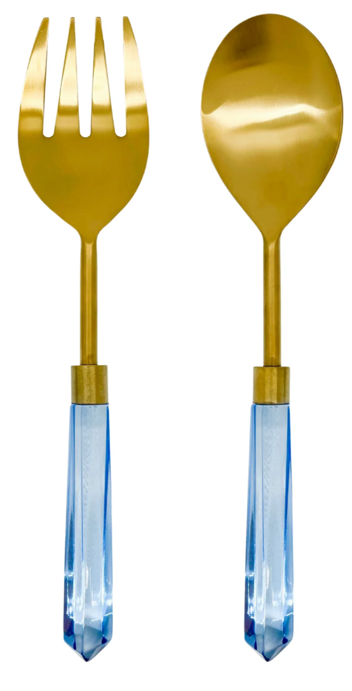 Laura Park Acrylic Serving Set - Light Blue