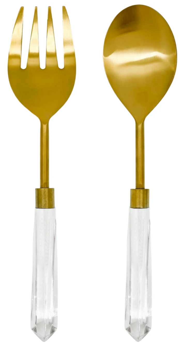 Laura Park Acrylic Serving Set - Clear