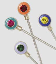 Load image into Gallery viewer, Enamel gem cocktail picks
