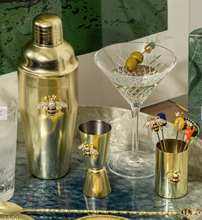 Load image into Gallery viewer, Stripey bee cocktail shaker set
