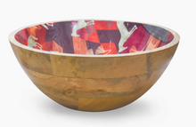 Load image into Gallery viewer, Gold Horse Salad Bowl with Salad Servers
