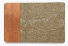 Load image into Gallery viewer, Brown Resin &amp; Wood Cheese Board- Medium
