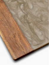 Load image into Gallery viewer, Brown Resin &amp; Wood Cheese Board - Large
