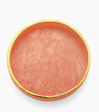 Load image into Gallery viewer, Pink Resin Round Serving  Tray

