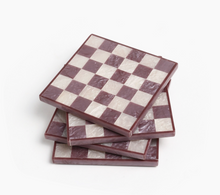 Load image into Gallery viewer, Wine Check Resin Coaster Set of 4
