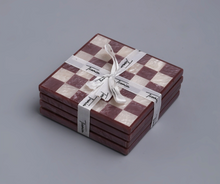 Load image into Gallery viewer, Wine Check Resin Coaster Set of 4
