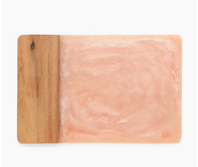 Load image into Gallery viewer, Pink Resin &amp; Wood Cheese Board
