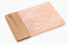 Load image into Gallery viewer, Pink Resin &amp; Wood Cheese Board

