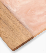 Load image into Gallery viewer, Pink Resin &amp; Wood Cheese Board

