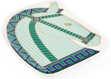 Load image into Gallery viewer, Luxembourg Horse Tray- Blue and Green
