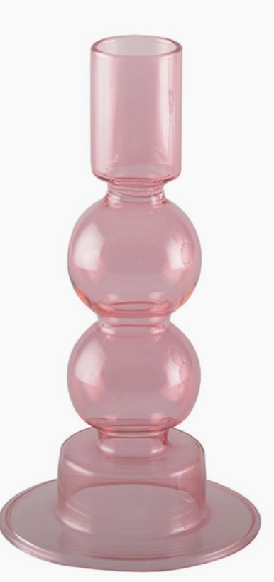 Pink Bubble Candle Holder - Small