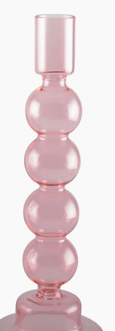 Pink Bubble Candle Holder - Large