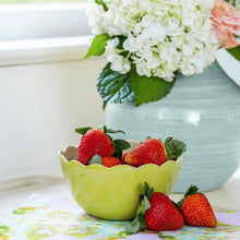 Load image into Gallery viewer, Laura Park Scalloped Bamboo Dip Bowl - Green

