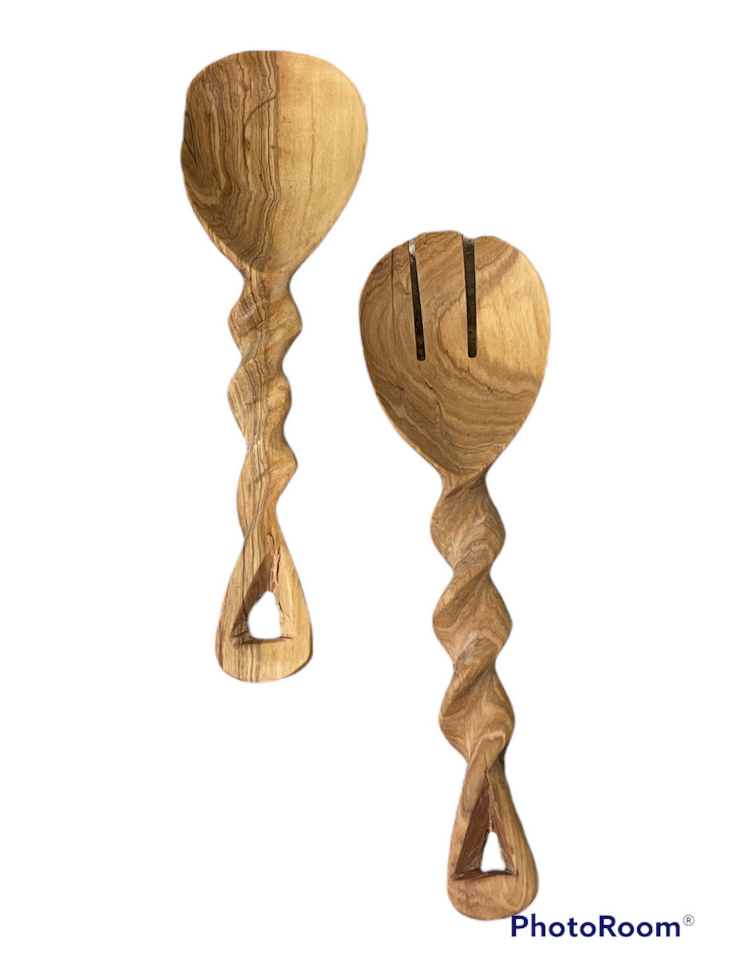 Olive Wood Server Pair