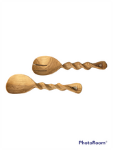 Load image into Gallery viewer, Olive Wood Server Pair
