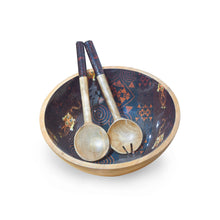 Load image into Gallery viewer, Safari Lion Salad Bowl with Salad Servers
