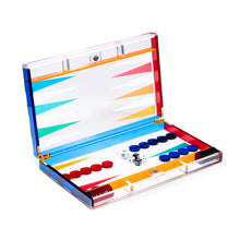 Load image into Gallery viewer, Acrylic Backgammon Set- MultiColor 
