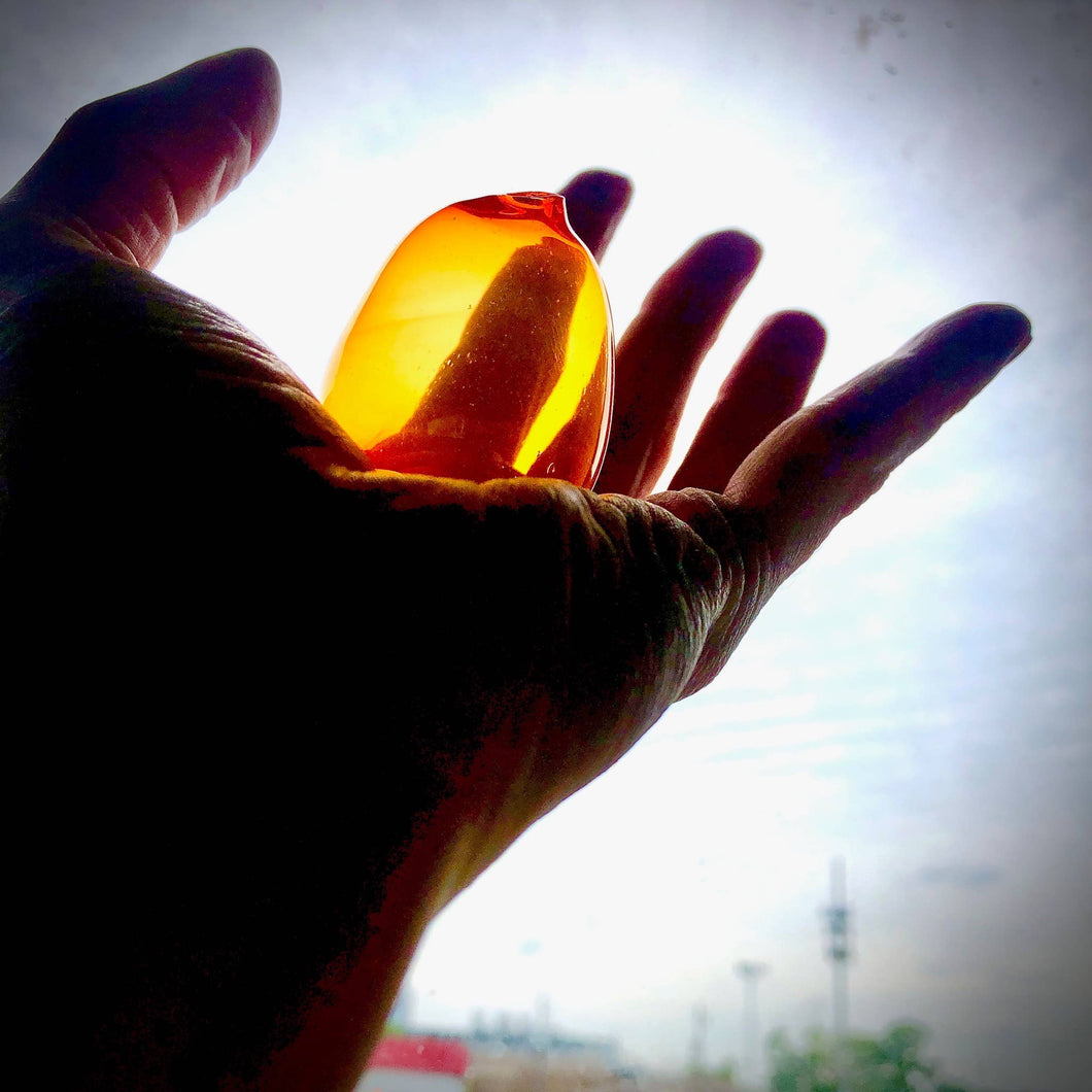 Alchemy: Mini Hand Blown Vase - Orange