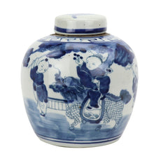 Load image into Gallery viewer, Blue And White Mini Jar Boys With Kyrin
