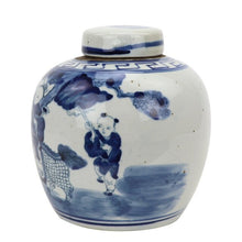 Load image into Gallery viewer, Blue And White Mini Jar Boys With Kyrin
