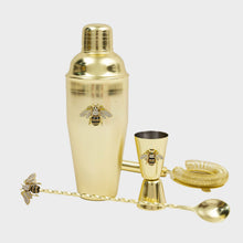 Load image into Gallery viewer, Stripey bee cocktail shaker set
