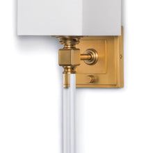 Load image into Gallery viewer, Crystal Tail Sconce - Natural Brass
