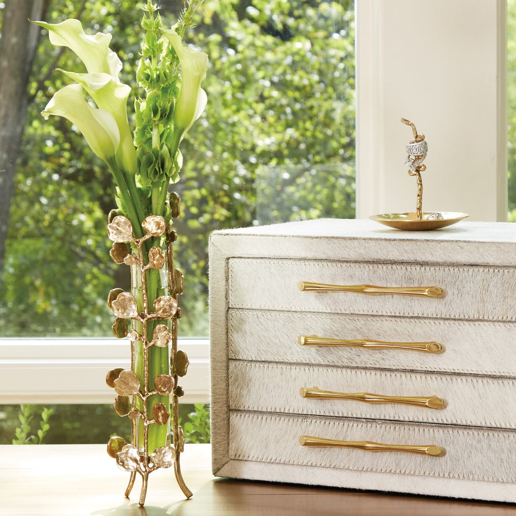 Bauhinia Bud Vase-Brass