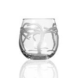 Load image into Gallery viewer, Palm Tree 16.75 oz Stemless Red Wine Glass
