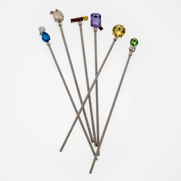 Jeweled Swizzle Sticks