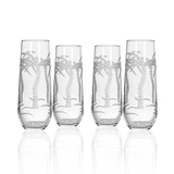 Load image into Gallery viewer, Palm Tree 8.5 oz Stemless Champagne Flute
