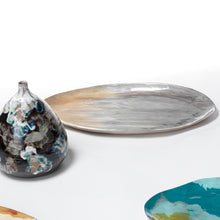 Load image into Gallery viewer, Palette Oval Enameled Tray - Grey
