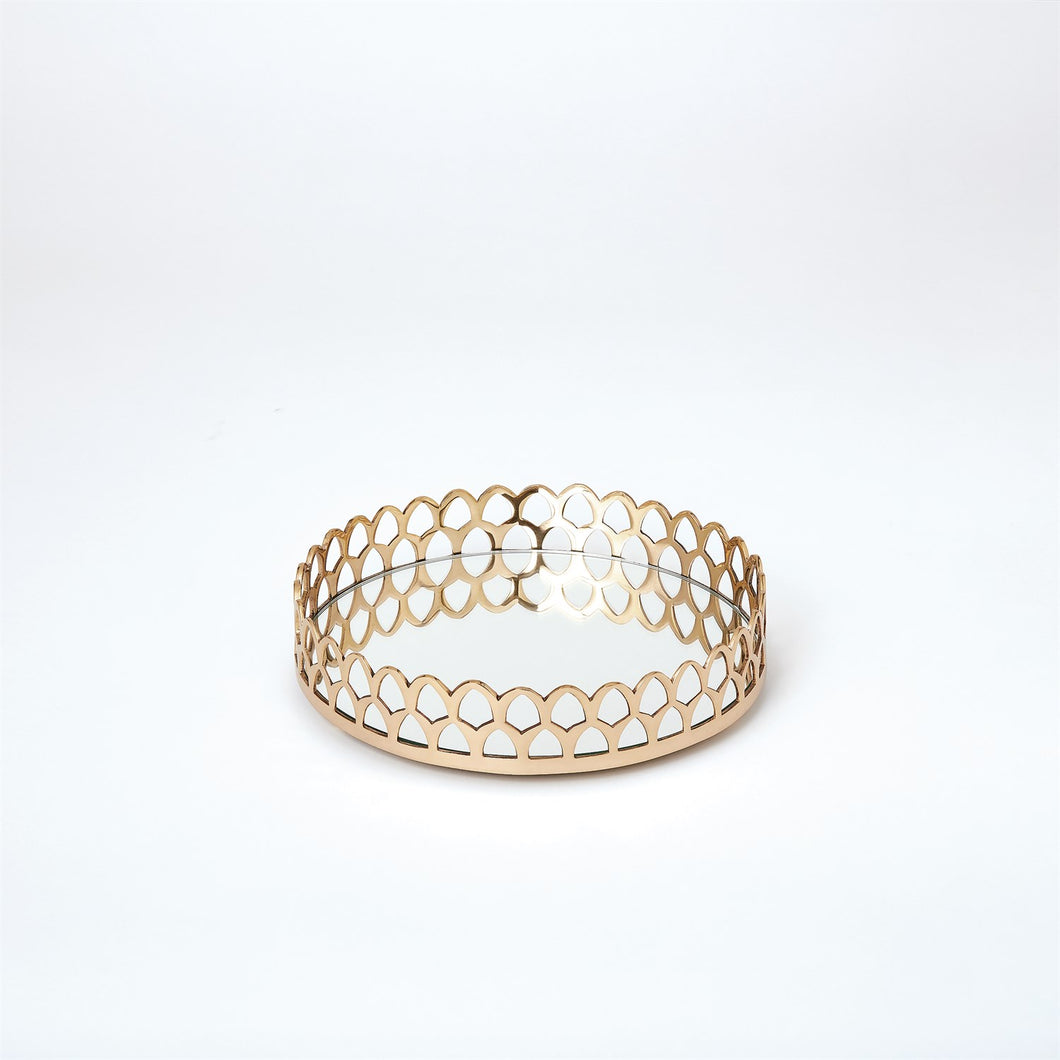 Double Arch Tray - Brass - Small