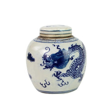 Load image into Gallery viewer, Blue And White Mini Jar Dragon
