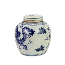 Load image into Gallery viewer, Blue And White Mini Jar Dragon

