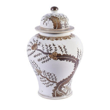 Load image into Gallery viewer, Brown Hong Wu Temple Jar Plum Blossom Motif
